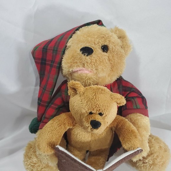 Night Before Christmas Storytime Bear animated Papa reads whole story to Son 10" - Picture 9 of 12